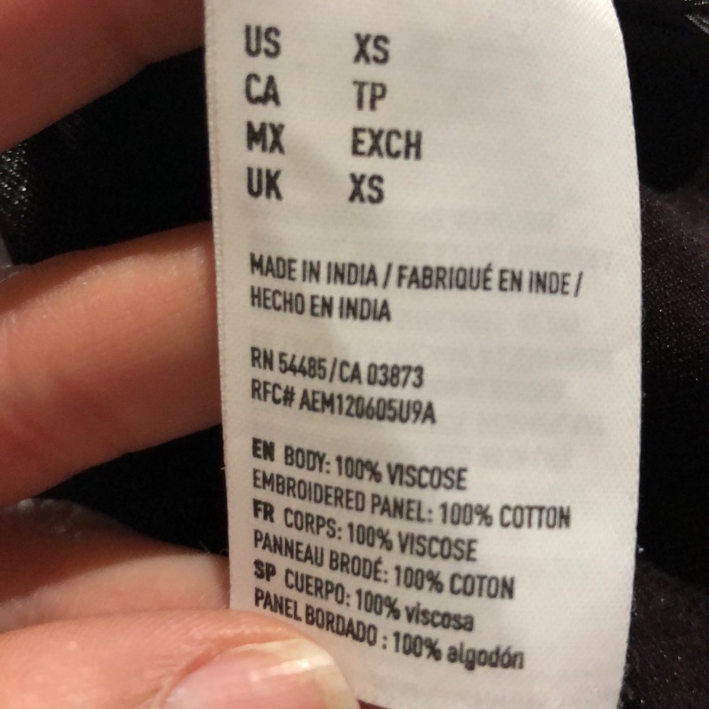 American Eagle deep purple dress size xs - Picture 6 of 6
